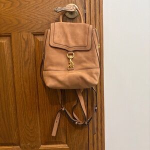 Rebecca Minkoff Bree Convertible Backpack, GUC, tan leather